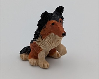 Puppy in My Pocket Collie 1994 Vintage MEG Miniature Dog Toy Figurine 90s Kid