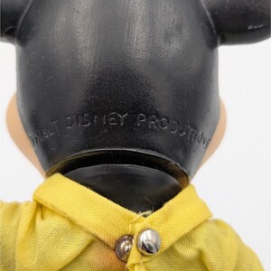 Vintage R. Dakin Walt Disney World Rubber MICKEY MOUSE Figure 8" Poseable 1968 image 3