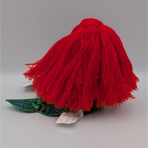 Disney Store Ariel The Little Mermaid Bean Bag Plush Red Yarn Hair NWT image 2