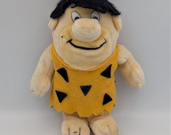 Vintage 1989 Nanco Fred Flintstone Plush Hanna-Barbera 10 Inch Stuffed Toy