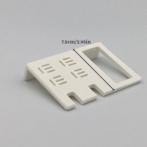 Organizador minimalista con impresión 3D, blanco, para colgar en la pared, para cepillos de dientes, hilo dental y palillos imagen 5