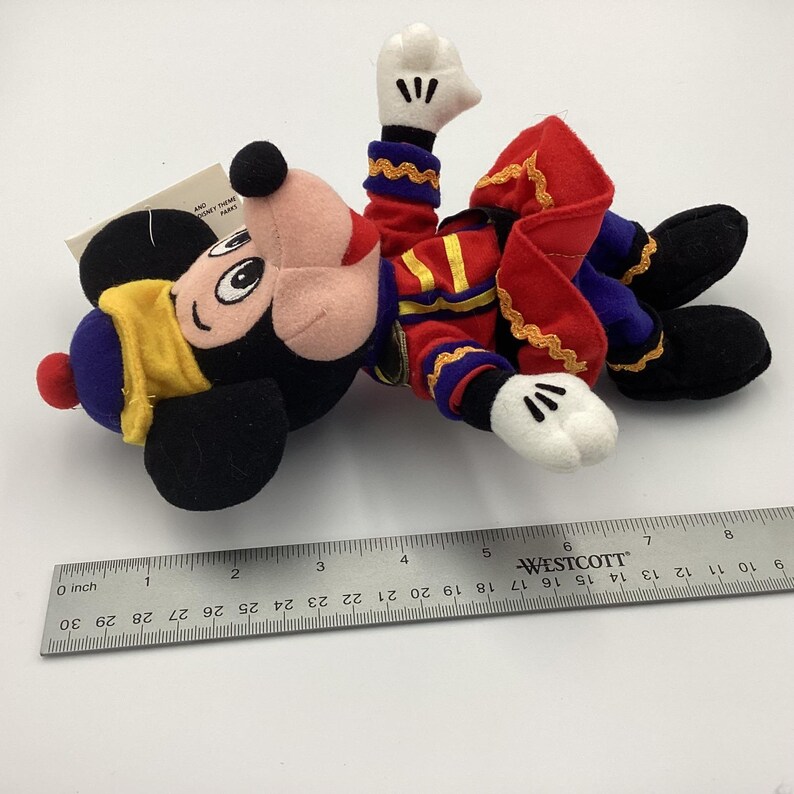 VTG Disney Store Nutcracker Mickey Mouse Bean Bag Plush Toy Exclusive image 6