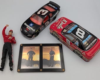 NASCAR Lot Dale Earnhardt Mcfarlane 1998 Diecast Dale Jr Tin Pinnacle Card
