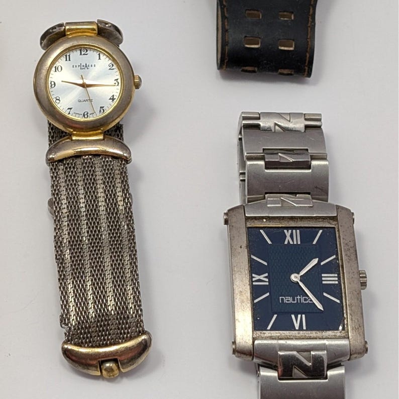 Lot of 13 Watches VTG Modern Untested Betsey Johnson Nautica Geneva LA Express image 6