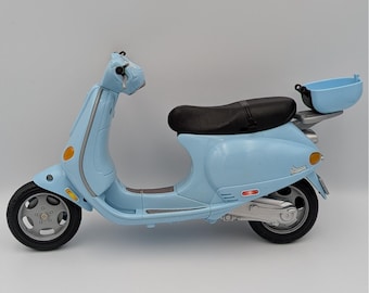 2002 Mattel Barbie Vespa Motor Scooter Blue Piaggio Moped My Scene Vehicle Toy