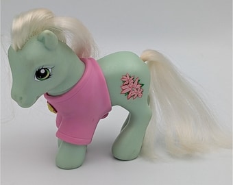 VTG My Little Pony G3 Poinsettia Cumpleaños de diciembre Pony sin pelo Base OOAK