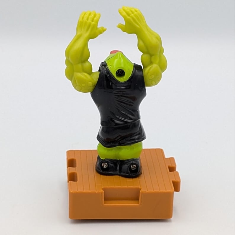Space Jam Monstar Bang Figure 1996 Warner Bros Vintage Green Monster Toy Base image 2