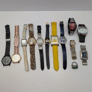 Lot of 13 Watches VTG Modern Untested Betsey Johnson Nautica Geneva LA Express image 1