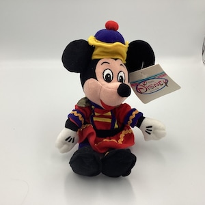 VTG Disney Store Nutcracker Mickey Mouse Bean Bag Plush Toy Exclusive image 1