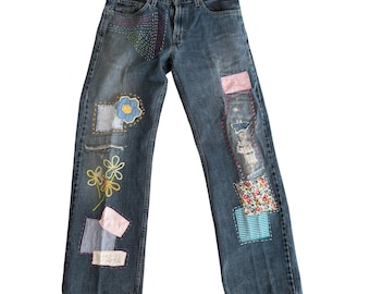 Patched and Embroidered Levi’s