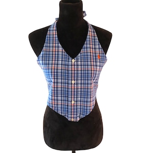 Polo Ralph Lauren Shirt Remade into Halter