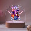 Personalised K-POP DEMON HUNTER Night Light, Led Lamp for Baby Girls, Custom Night Light with Name, Nursery Decor, Baptism Baby Shower Gift