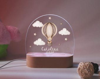 Custom Night Light for baby kids, Moon Stars Clouds Nursery Decor, Personalized gifts, Baby Name Light Night, Kids Room Decor, New Baby Gift