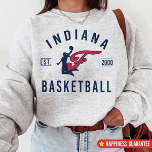 Indiana Feve Sweatshirt - Indiana Women’s Basketball Crewneck Sweatshirt – Fever Sweater – Indiana Sports Apparel – Fever Fan Gift