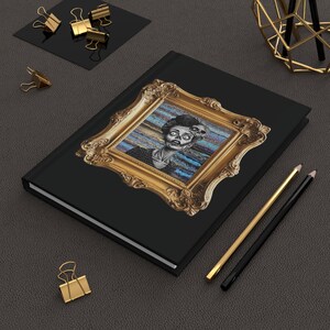 Hardcover Journal, Zombie Lady, Halloween Diary, Back to School, Unique Quirky Gift, Writer Artist Notebook, Matte Notebook