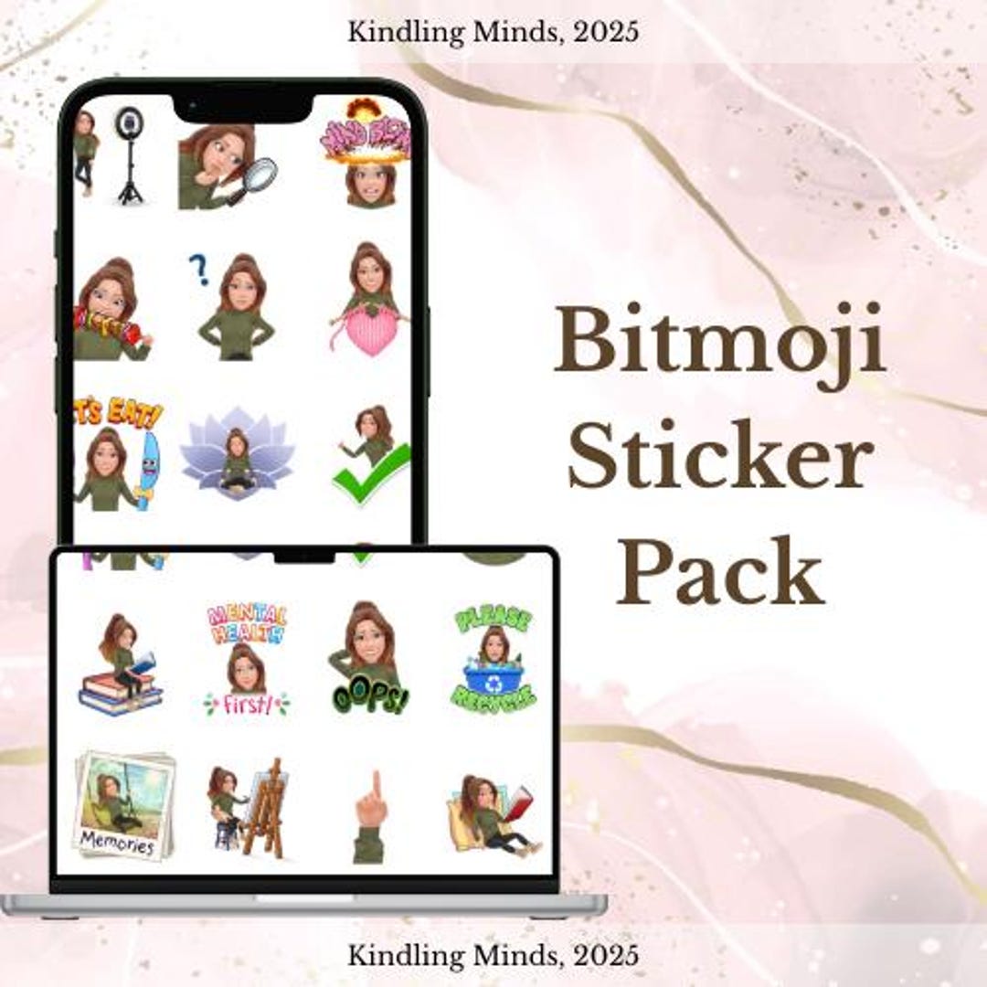Bitmoji Sticker Pack - Etsy