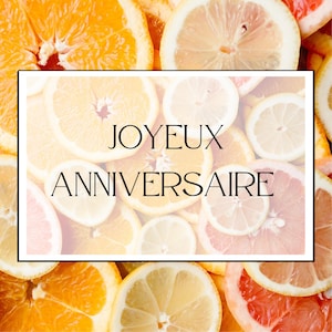 card, digital, birthday card, printable card, digital, PDF download, brightly colored fruit pattern card.