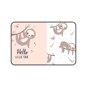 Sloth Desk Mat Cute Animal Desk Pad Non-Slip Office Mousepad Computer Workspace Decor Gift