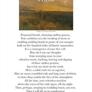 Wind - Time- 8x10 Hand Signed Poetry Art Print – Archival Quality – Original Poem Wall Art – Minimalist Verse Decor