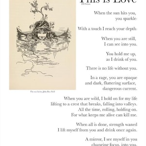 This is Love - Love- 8x10 Hand Signed Poetry Art Print – Archival Quality – Original Poem Wall Art – Minimalist Verse Decor