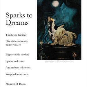 Sparks to Dreams - Dreams- 8x10 Hand Signed Poetry Art Print – Archival Quality – Original Poem Wall Art – Minimalist Verse Decor