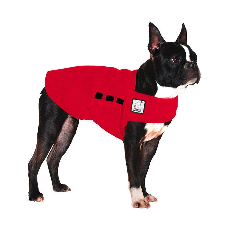 BOSTON TERRIER Tummy Warmer Fleece Dog Sweater Coats for Etsy