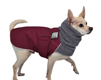 Luxury Woolen Coat Dog Christmas Clothes Female Pet Two Feet Dog Jacket For Chihuahua Yorkshire Winter Warm Apparel For Wedding