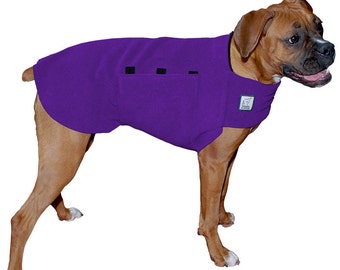 BOXER Tummy Warmer, Fleece, Sweater for Dogs, Dog Jacket, Dog Vest, Dog Shirt, Dog Sweatshirt, Dog Clothes, Dog Jammies, Boxer Dog