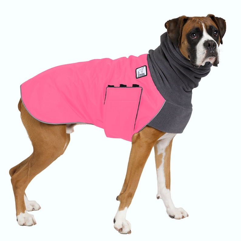 BOXER Winter Dog Coat Waterproof Jacket for Dogs Fleece Dog Etsy