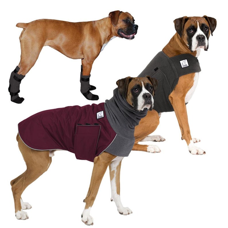BOXER Cold Climate Combo Dog Winter Coat Dog Sweater Dog Etsy