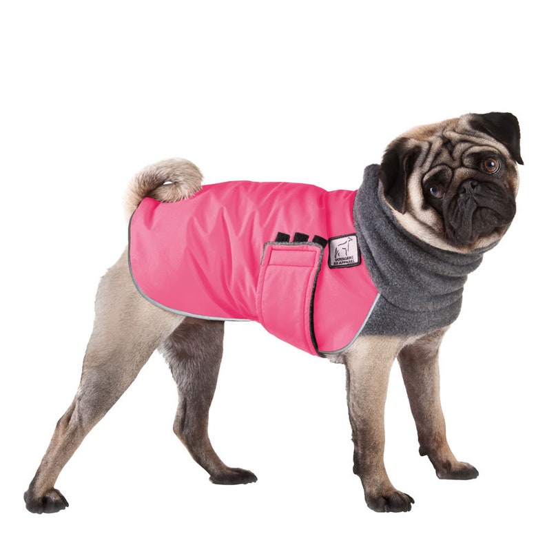 PUG Winter Dog Coat Winter Coat Dog Clothing Pug Clothes Etsy