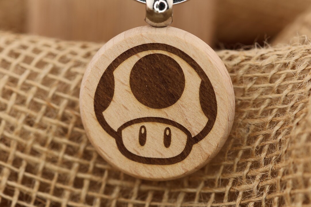 Mario Mushroom Keychain - Etsy