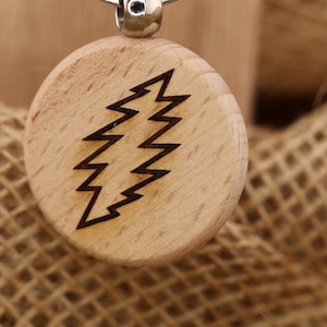 Grateful Dead - 13 Point Lightning Bolt Keychain