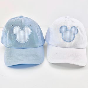 Hat - Boys Ages 2T-10 -Adjustable with Mouse Applique Design