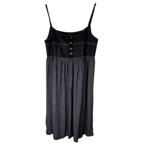 black wedding dress say yes to the dress Fenny Mini Dress Pinstripe main image 0