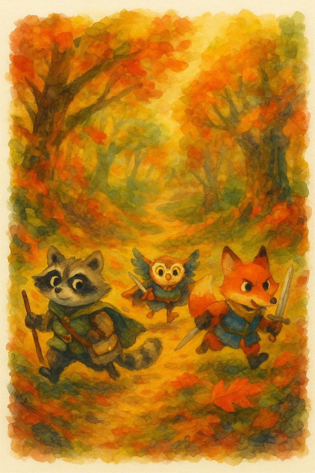 Root Board Game Poster – Watercolor Forest Animal Art | Cozy Printable ...