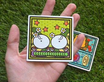 Cat Bento Box Waterproof Vinyl Sticker