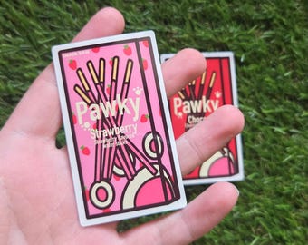 Pocky Cat Version Waterproof Vinyl Sticker