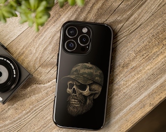Goth Phone Case, Tough Cases, Goth Phone Case with Edgy Design,  Unique Gift for Him, Skull Lover's Accessory, Gothic Style Phone Case
