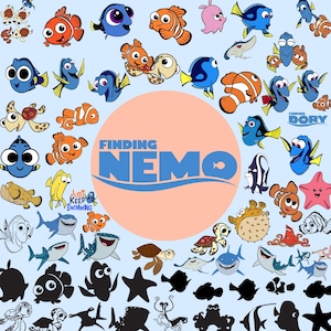 Finding Nemo SVG Bundle, Dory Svg & Png Files for Cricut, Nemo Png, Finding Nemo Svg for Shirts, Instant Download