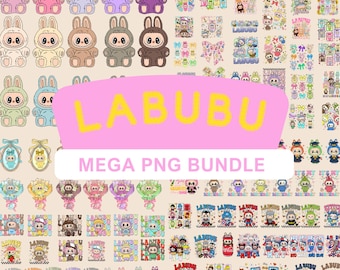 Labubu +120 Designs PNG Mega Bundle, Labubu Clipart, Labubu PNG,Cute Labubu Vector, Cartoon Character SVG, Cricut Cut Files,Digital Download