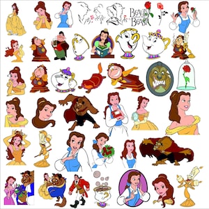 Belle Clipart png, Belle svg, Princess Clipart, Princess Png, Beauty and the beast Png, Beauty Beast art, Beauty Clipart, Princess party png