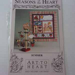 Seasons of the Heart Summer Nancy Halvorsen Art to Heart Appliqued Wall Hanging Pattern