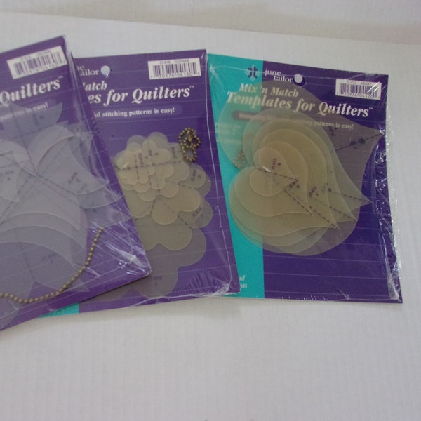 June Tailor Mix 'n Match Templates for Quilters Heart Crown Flower