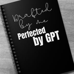 Sarkastisches AI GPT Journal für Notizen, Prompts und Doodles, lustiges Geschenk für Studenten Coders Writers and Digital Nerds mit Tech Humor Style