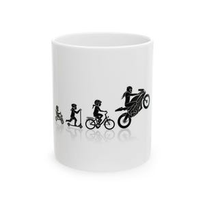Motorrad Mädchen Becher Biker Kaffeetasse Geschenk für sie, Motocross Liebhaber Dekor