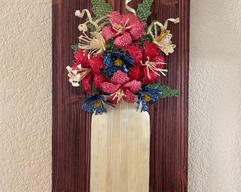 Straw Wheat Weaving Wall Decoration Flower Bouquet Handmade