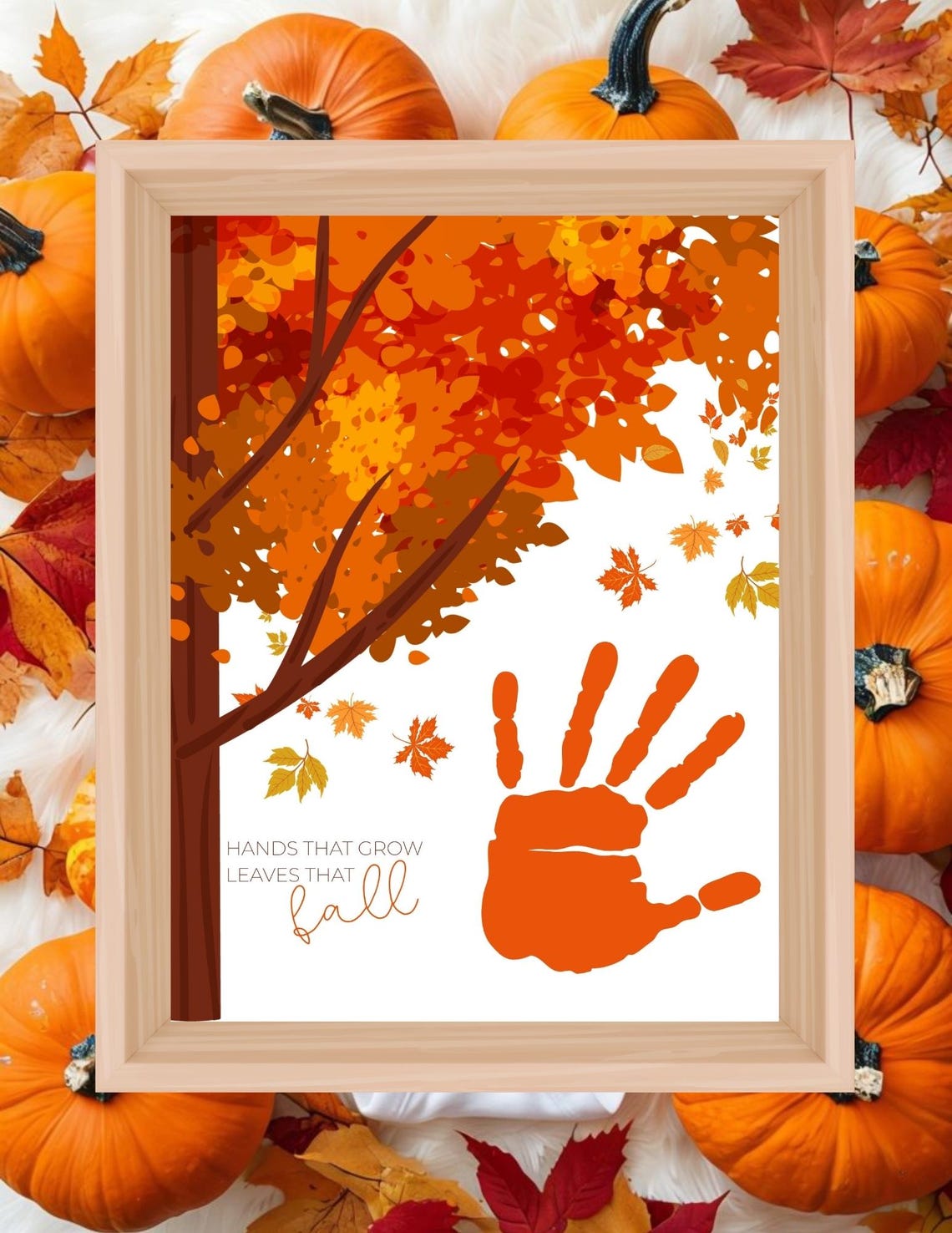 Fall Handprint Craft for Kids | Autumn Keepsake Art | Thanksgiving ...