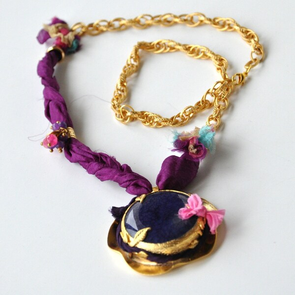 purple necklace,valentine jewelry