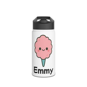 Custom Cotton Candy Water Bottle Stainless Steel, Insulated